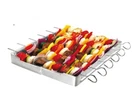 Shish Kebab Set 6 Stainless Steel Skewers Sticks Bbq Tools Grill Rack 13X10 New. Fixed Price $29.38.
