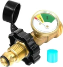 Heavy Duty Brass Pol Propane Tank Adapter With Color Coded Gas Gauge. Fixed Price $18.49.