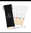 Zulay Marshmallow Roasting Sticks 8 Pcs 32 Inch Stainless Steel Telescopic. Fixed Price $9.99.