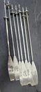 Weber Style Grilling 8 Piece Stainless Steel Skewer Set #6437 Never Used, No Box. Fixed Price $45.00.