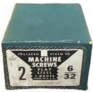 Vtg Southern Co Machine Screws 6/32 2" Flat Steel 1 Gross Nos Open Box. Fixed Price $20.00.