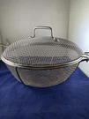 Williams Sonoma Mesh Chef's Pan With Lid Veggie Basket Bbq Grill 12 Handle. Fixed Price $30.00.