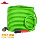 Yamatic 3200 Psi Pressure Washer Hose Super Flexible 1/4" M22-14MM Fittings. Fixed Price $28.15.
