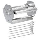 Skyflame Rotisserie Trays With Shish-kebab Skewer Set, 2 1 Stainless Steel.... Fixed Price $81.10.