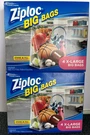 Big Bag Xl 10 Gallon 24"X20"X7" Double Lock Sturdy Handle Lot Of. Fixed Price $56.00.
