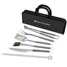 7 Pc Bbq Grill Tool Kit Spatula Tongs Wire Brush Fork Skewers Stainless Steel. Fixed Price $22.99.
