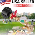 Propane Refill Adapter With Valve And Gauge 5-40LB To 1LB Bottle QCC1 & 1"-20 Us. Fixed Price $17.35.