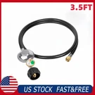 Shinestar 3.5FT Propane Regulator Hose With Gauge For Grill, Fire Pit Us. Fixed Price $19.94.