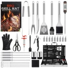 Set, Grilling Gifts For Men, 34PCS Bbq Tools Accessories Outdoor Gr.... Fixed Price $47.69.