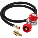 Propane Regulator-brass Orifice 4 Ft High Pressure 0-20 Psi Adjustable With Hose. Fixed Price $18.55.