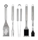 Jim Beam 5 Piece Stainless Steel Bbq Tool Set 2-PRONG Fork, 4-IN-1 Spatula.... Fixed Price $58.76.