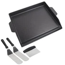 Nonstick Cast Iron Griddle For Gas Grill, 23" X 16" Universal Cooking Coating.... Fixed Price $122.07.