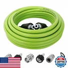 Lycortrade 25FT Pressure Washer Hose, 5800 Psi, Kink Resistant, M22-14MM, Green. Fixed Price $47.57.