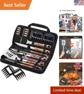 27PCS Bbq Grill Utensils Set - Stainless Steel Tools For Backyard Chefs. Fixed Price $48.99.