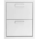 16-IN Contempo/traditional Stainless Steel Double Access Drawer By Bbqguys. Fixed Price $484.49.