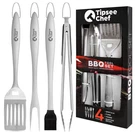 Tipsee Chef Bbq Tool Set - 4 Piece Barbeque Grilling Accessories:.... Fixed Price $37.34.