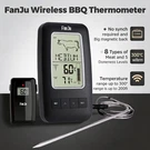 Digital Meat Bbq Grill Cooking Thermometer With Wireless Remote And Probe Sensor. Fixed Price $12.99.