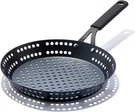Oxo Obsidian Pre-seasoned Carbon Steel, 12" Frying Pan Skillet With Holes. Fixed Price $59.99.