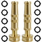 Triumpeek Solid Brass Hose Nozzle, 2 Pack 4 Heavy Duty Garden Noz.... Fixed Price $14.00.