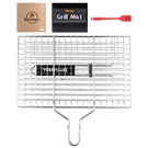 Foldable Bbq Fish Grill Basket With 430 Stainless Steel, Set Includes: .... Fixed Price $31.03.