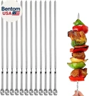 12PCS Kabob Skewers Flat Metal Bbq Barbecue 14" Long Stainless Steel Shis. Fixed Price $14.41.