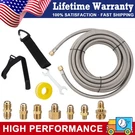 24 Feet High Pressure Braided Propane Hose Extension With Conversion Coupling. Fixed Price $39.99.