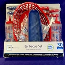 Nip Mainstays 30 Piece Barbeque Set Bbq Party Bpa Free Red White Blue. Fixed Price $9.99.