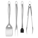 Vevor 4PCS Grilling Tool Set Bbq Accessories Stainless Steel Utensil. Fixed Price $21.99.