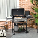 Outsunny 4 Burner Propane Gas Grill With Side Outdoor Barbeque. Fixed Price $224.99.