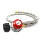 4FT 0-20PSI Adjustable High Pressure Propane Gas Regulator With Hose Bbq Grill. Fixed Price $17.95.