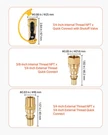 Propane Quick Connect Fitting Adapter Valve, 7 Pieces, 1/4-INCH Male Npt Full. Fixed Price $40.96.
