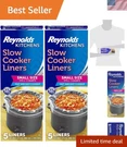 Effortless 8-SECOND Cleanup With 5-PACK Slow Liners Small Cookers. Fixed Price $19.99.