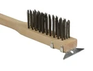 60PCS Wire Brush With Scrapper, 14 In, For Commercial Restaurant Kitchen. Fixed Price $149.99.