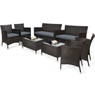 Costway 8PCS Rattan Patio Furniture Set Cushioned Sofa Chair Coffee Table Grey. Fixed Price $329.99.