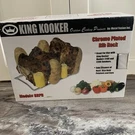 King Kooker 8RPR Chrome Plated Rib And Potato Rack. Fixed Price $15.26.