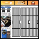 Replacement Grill Grates For 6 Burner Bbq - Cast Iron Cooking Grids 17 Inch. Fixed Price $71.99.