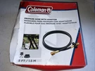 New Coleman 5 Feet High-pressure Propane Hose And Adapter With Box. Fixed Price $15.00.