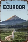 Funny Visit Ecuador Metal Tin Wall Sign For Home Bar Cafe Bathroom 8X12 Inch. Fixed Price $14.40.