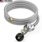 Onlyfire Feet Propane Regulator With 5FT Long Hose, Silver. Fixed Price $36.66.