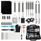 Bbq Tool Set Stainless Steel Outdoor Grill Utensil Cooking Cutlery Kit With Case. Fixed Price $25.99.