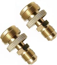 Acxico 2 Pcs Grill Stove 1LB Propane Tank Regulator Adapter Connection 3/8" M. Fixed Price $14.99.