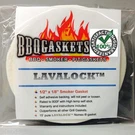 Lavalock Grill Gasket 1/2" 1/8" High Temp Nomex Self Stick Bbq Smoker 15' Wht. Fixed Price $18.49.