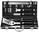Set 22 Accesorios Bbq Acero Inox Con Estuche Aluminio Negro Regalos Para Pap. Fixed Price $41.99.