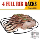 Royal Gourmet Bbq Rib Non-stick Standing Holder 4 Full Racks Grill Tool. Fixed Price $12.99.