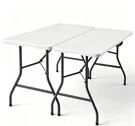 Folding Heavy Duty Portable Picnic White Pack MC-BO-5FT-WT-2P Handle. Fixed Price $179.99.