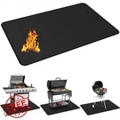 Protebox 48X30" Under Grill Mat, Fireproof Patio Deck Protector. Fixed Price $34.99.