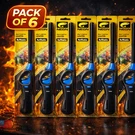 Neon Lighters Multi-purpose Refillable Fire Place Grill Gas Stove Bbq (6 Packs). Fixed Price $17.99.