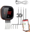 Inkbird Bluetooth Grill Meat Bbq Thermometer Probe Timer Alarm Openbox. Fixed Price $32.99.