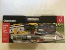Chefmate 17 Pc Grilling Tool Set W/digital Thermometer Fork-new Unopened Pkg. Fixed Price $13.24.