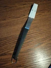 Pampered Chef #2693 Stainless Steel Blade Barbeque Fork W/cover Long Handle Exc. Fixed Price $17.00.